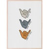 Shaka Hand Inspiration Art Print - Wall Décor - 1 - thumbnail