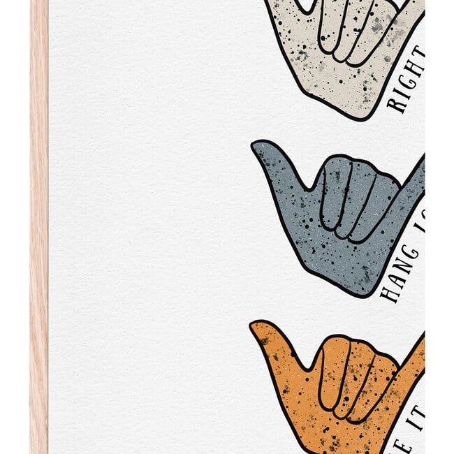 Shaka Hand Inspiration Art Print - Wall Décor - 2