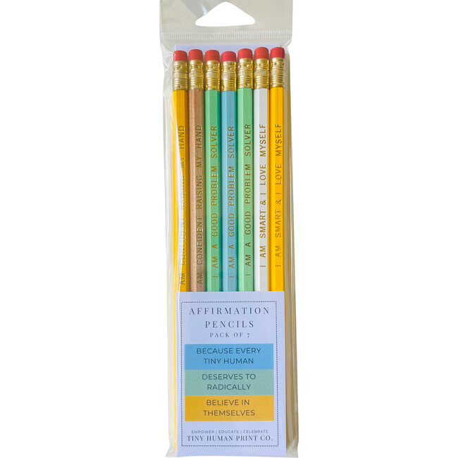Affirmation Pencil Set, Pack of 7