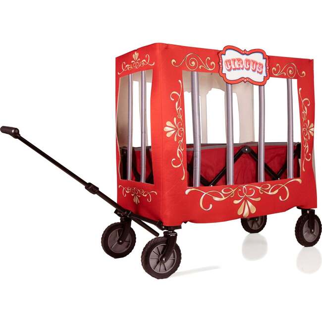 Circus Cage Wagon Cover, Red