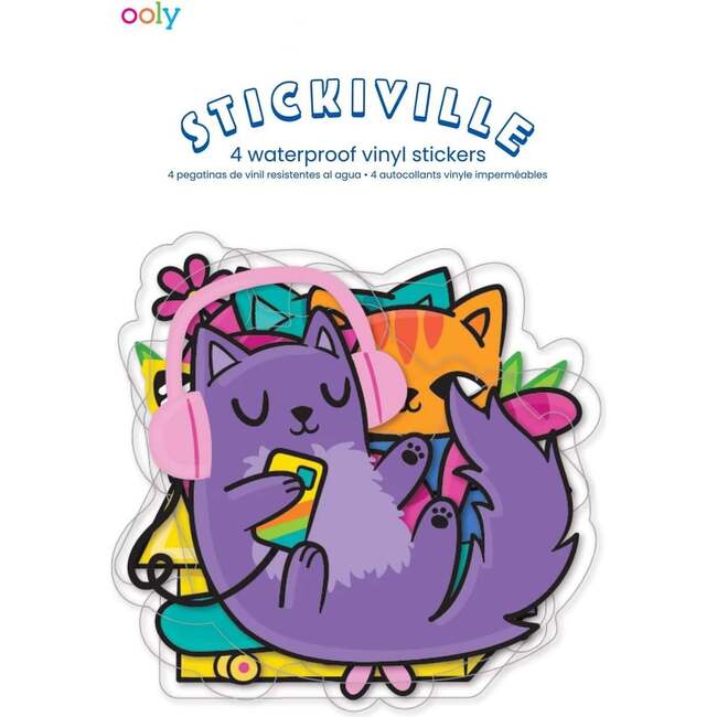 Stickiville Stickers: Silly Kitties - Vinyl (4 Die-Cut)
(Vinyl)