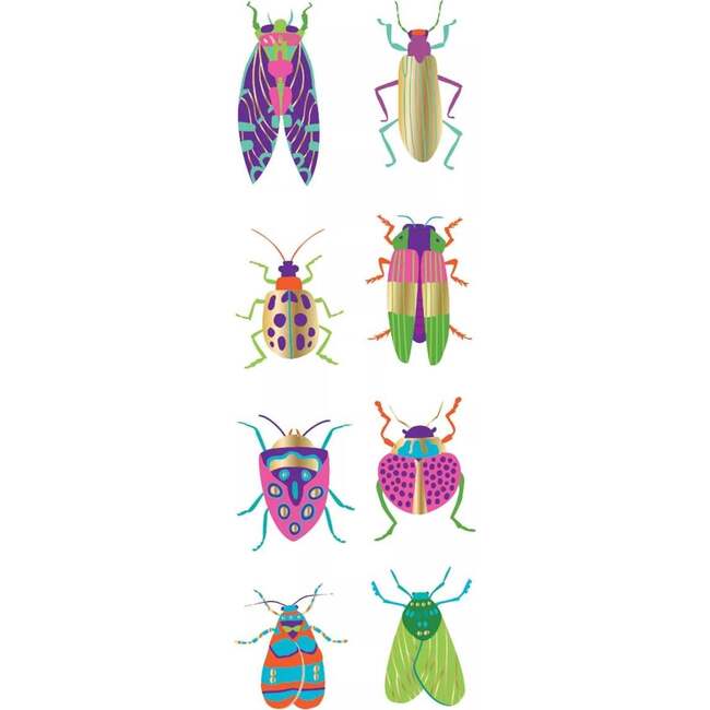 Stickiville Stickers: Fancy Bugs - Skinny (2 Sheets)
(Metallic Foil) - Stickers - 2