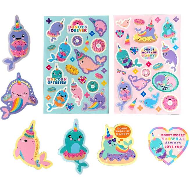Stickiville Stickers: Nom Nom Narwhals - Scented (2 Sheets & 6 Die-Cut)
(Paper) - Stickers - 2