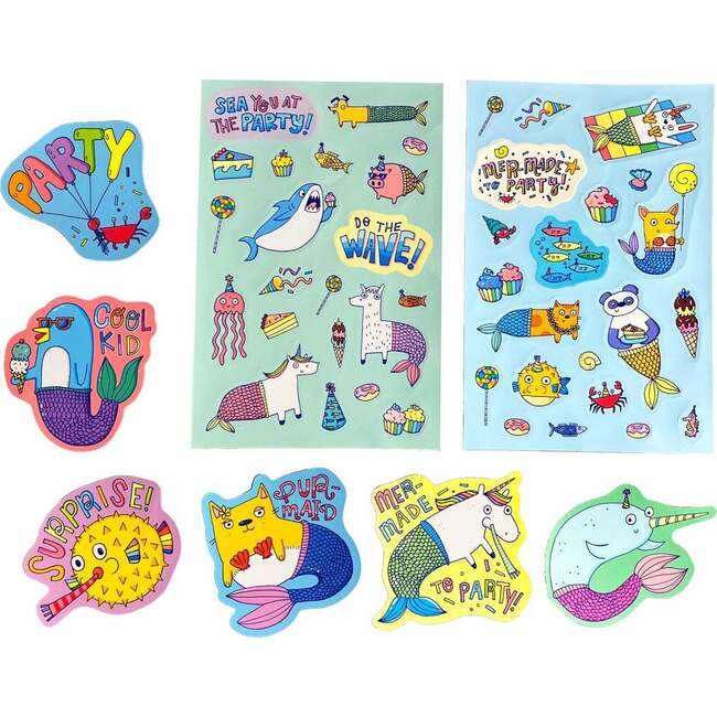 Stickiville Stickers: Mermade To Party - Scented (2 Sheets & 6 Die-Cut)
(Paper) - Stickers - 2