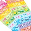 Stickiville Stickers: Months Of The Year - Skinny (2 Sheets)
(Holographic Glitter) - Stickers - 3