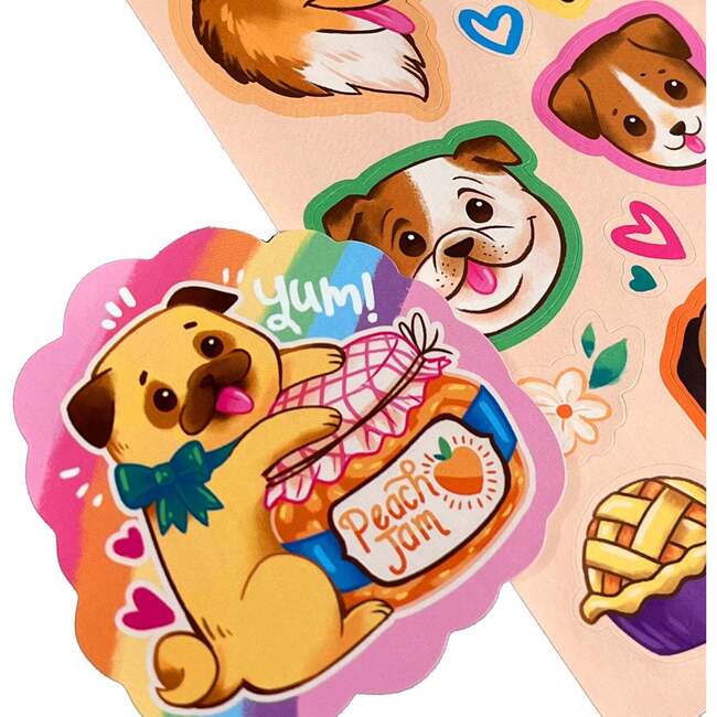 Stickiville Stickers: Puppies & Peaches - Scented (2 Sheets & 6 Die-Cut)
(Paper) - Stickers - 3