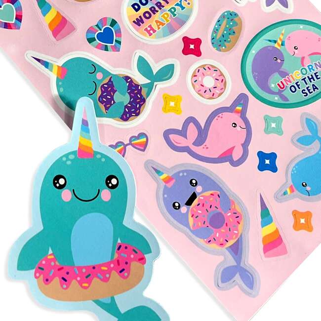 Stickiville Stickers: Nom Nom Narwhals - Scented (2 Sheets & 6 Die-Cut)
(Paper) - Stickers - 3