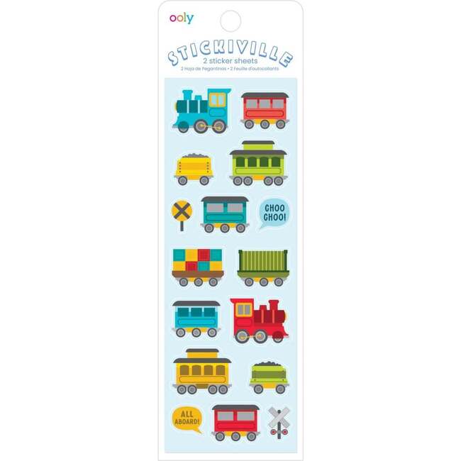Sticikiville Stickers: All Aboard! - Skinny (2 Sheets)
(Paper)