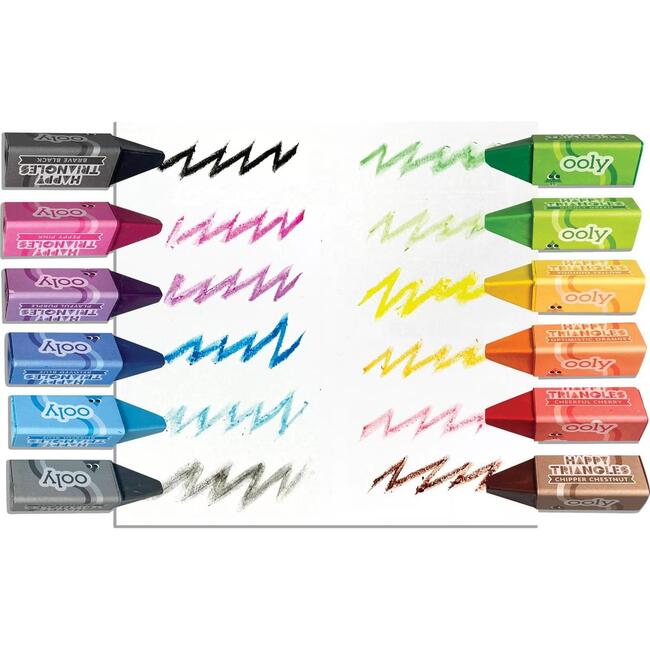 Happy Triangles Jumbo Crayons - Art Supplies - 2