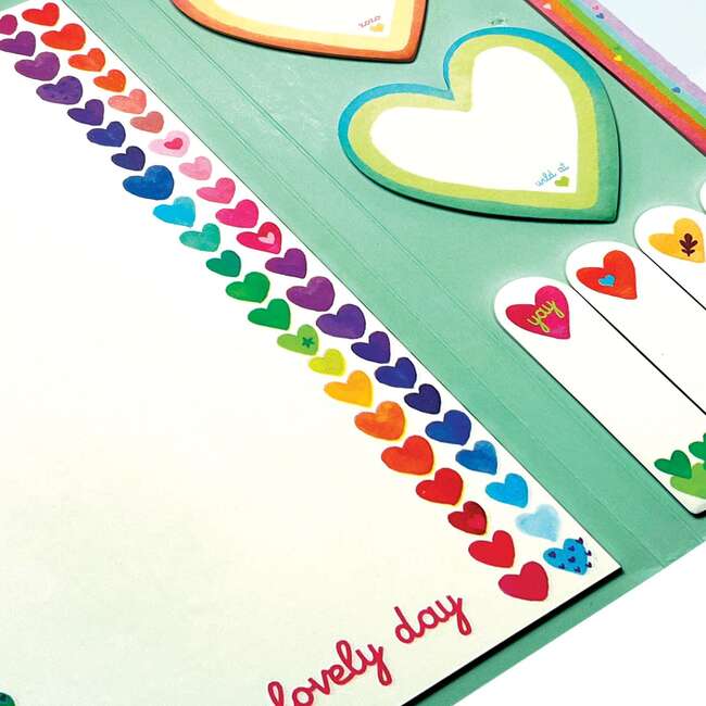 Side Notes Sticky Set Rainbow Hearts - Activities - 3