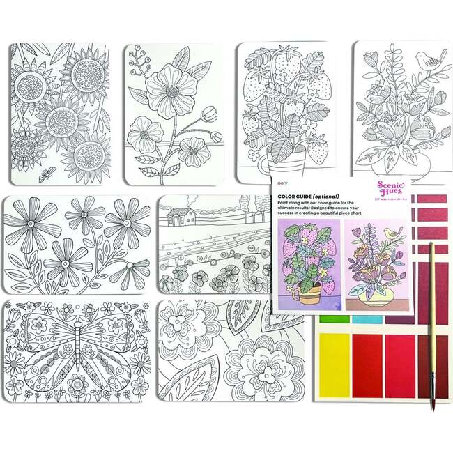 Scenic Hues Art Kit Flowers & Gardens - Activities - 3