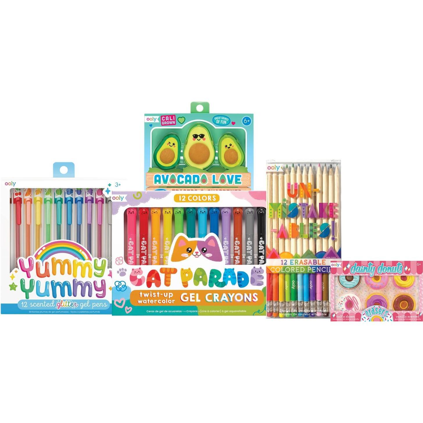 Rainbow Sparkle Watercolor Gel Crayons - OOLY Arts & Crafts, Maisonette