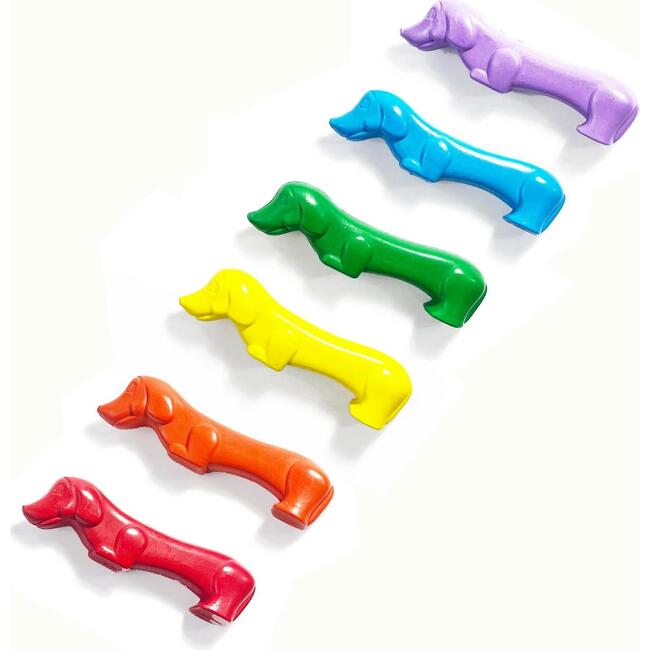 Pawsome Pups Dog Crayons - Set of 6 - Art Supplies - 4