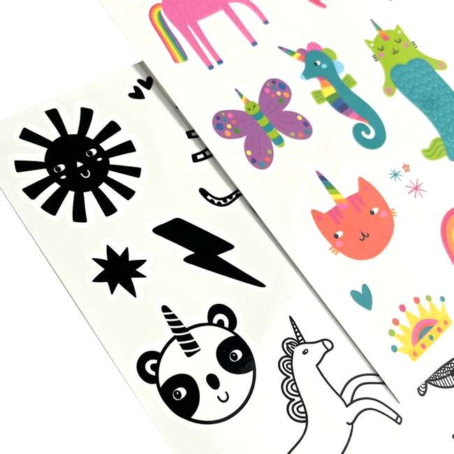 Mini Temporary Tattoos -  Unicorn Party - Stickers - 4