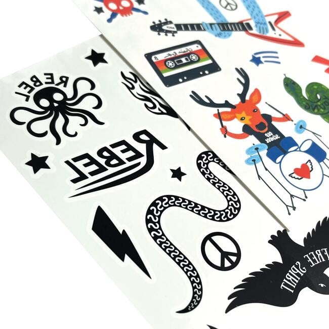 Mini Temporary Tattoos - I Wanna Rock - Stickers - 4