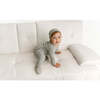 Striped Footie, Grey - Onesies - 2