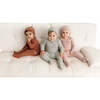 Striped Footie, Grey - Onesies - 3