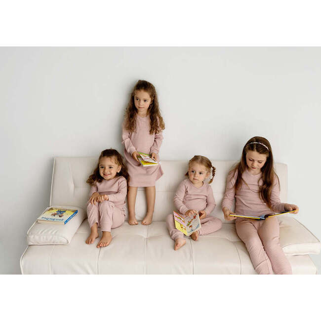 Striped Set, Pink - Onesies - 3