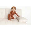 Striped Footie, Rust - Onesies - 4