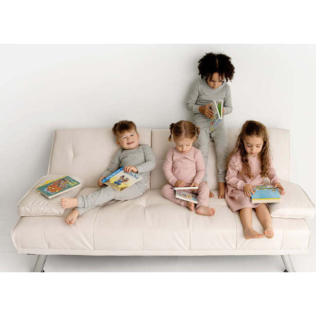Striped Set, Pink - Onesies - 4