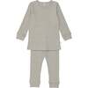 Striped Set, Grey - Onesies - 1 - thumbnail