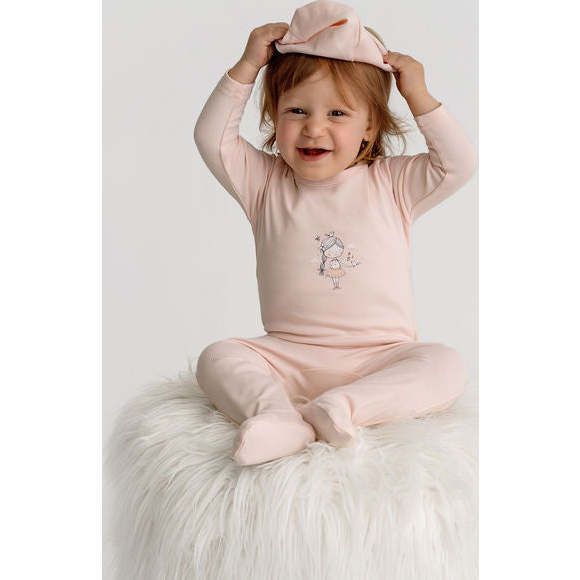 Graphic Girl Footie, Pink - Onesies - 3