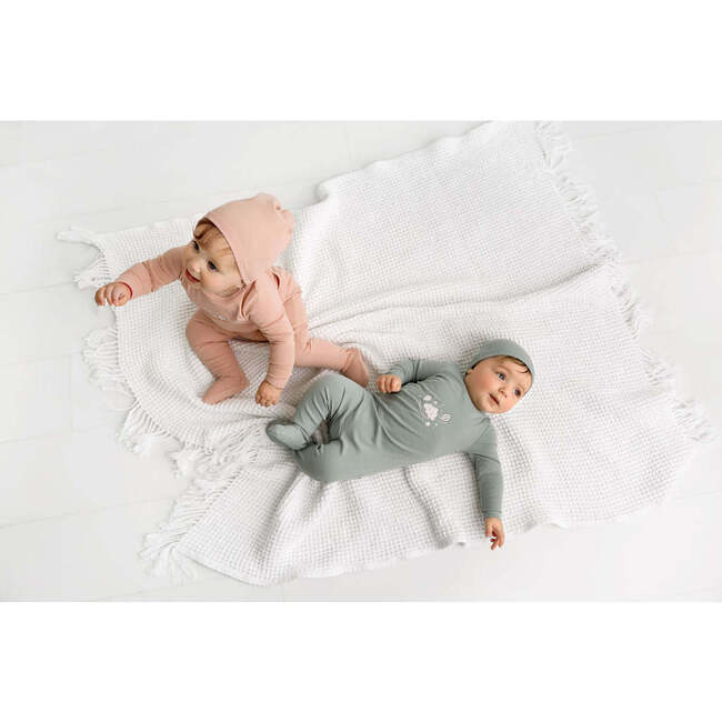 Cloud Graphic Footie, Pink - Onesies - 3