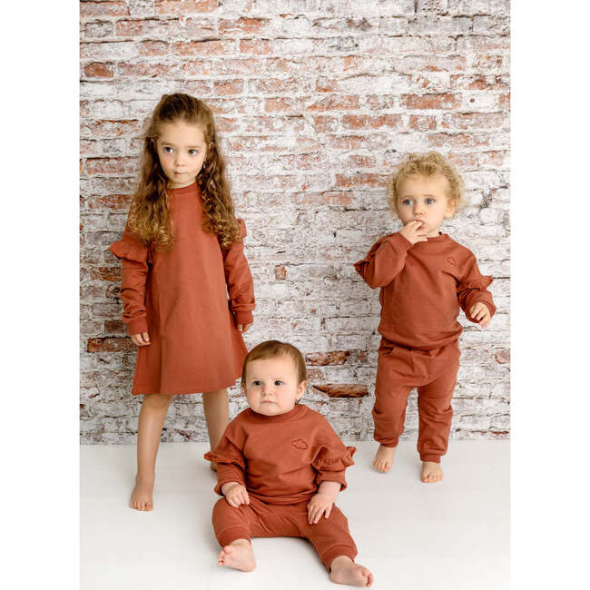 Ruffle Sweatsuit Cherry Pouf Tops Maisonette