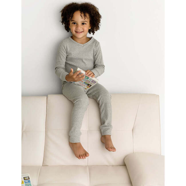 Striped Set, Grey - Onesies - 3