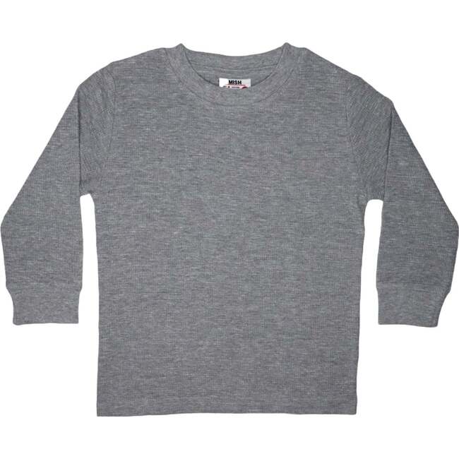 Long Sleeve Solid Thermal Shirt - Heather Grey