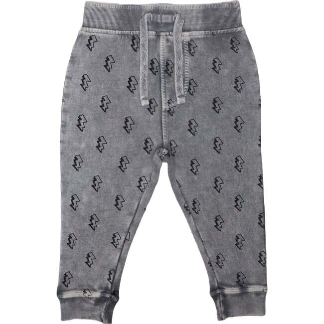 French Terry Jogger Pants - Coal Bolt