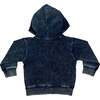 Hoody French Terry Sweatshirt - Distressed Dark Denim - Sweatshirts - 2