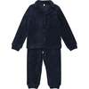 Velour Lounge Set, Navy - Mixed Apparel Set - 1 - thumbnail