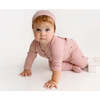 Ribbed Footie with Pockets, Mauve - Onesies - 3
