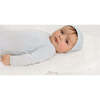 Velour Graphic Cloud Footie, Blue - Onesies - 4