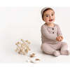 Ribbed Footie with Pockets, Taupe - Onesies - 3