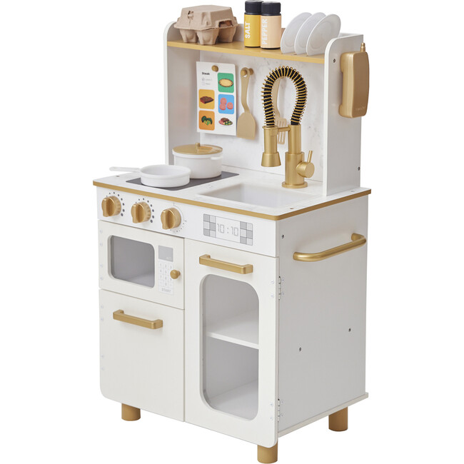 Little Chef Memphis Small Play Kitchen - White/Gold