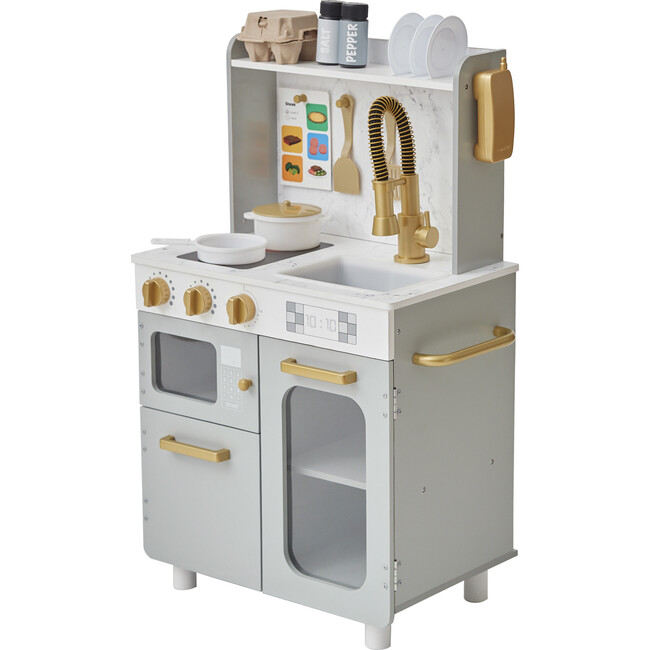 Little Chef Memphis Small Play Kitchen - Gray/Gold