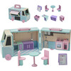 Olivia's Cafe Portable Food Truck Dollhouse - Blue/Pink - Dollhouses - 1 - thumbnail