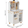 Little Chef Memphis Small Play Kitchen - White/Gold - Play Kitchens - 5