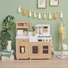 Little Chef Cyprus Medium Play Kitchen - Light Oak/White - Play Kitchens - 4