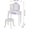 Starry Sky Print Gisele Medium Vanity - White/Lavender - Makeup - 7