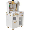 Little Chef Memphis Small Play Kitchen - White/Gold - Play Kitchens - 8