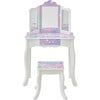 Starry Sky Print Gisele Medium Vanity - White/Lavender - Makeup - 9