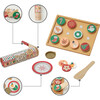 Cuttable Christmas Cookie Play Set - Red/Green/Gold - Play Food - 8