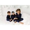 Velour Footie, Navy - Onesies - 5