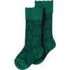 Evergreen Knee High Sock, Green - Socks - 1 - thumbnail