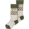 Vintage Pumpkin Sock, Cream - Socks - 1 - thumbnail