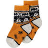 Vintage Halloween Sock, Orange - Socks - 1 - thumbnail