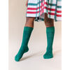 Evergreen Knee High Sock, Green - Socks - 3